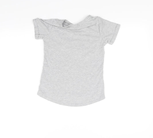 I Love Girlswear Girls Grey Basic T-Shirt Size 8 Years