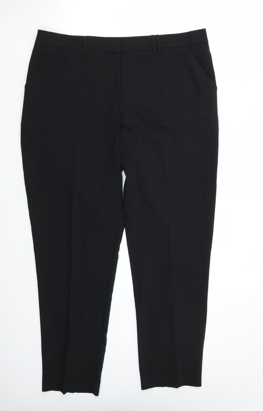 Dorothy Perkins Womens Black Trousers Size 14 L30 in