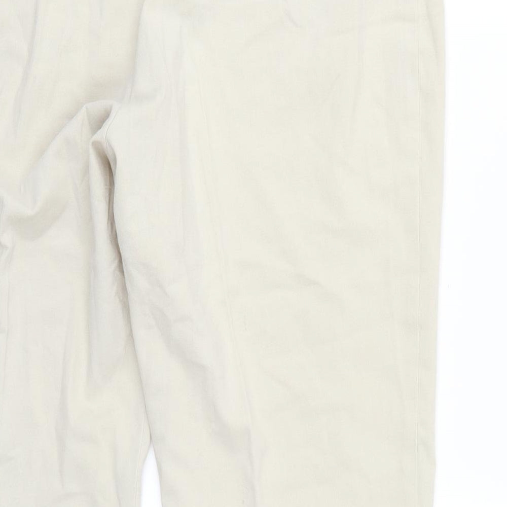 Marks and Spencer Womens Beige Trousers Size 18 L26 in