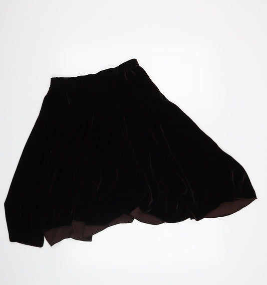 CKM Womens Brown A-Line Skirt Size S