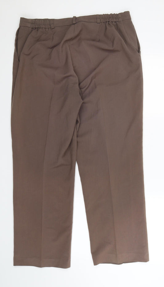 Essential Collection Womens Grey Trousers Size 16 L30 in