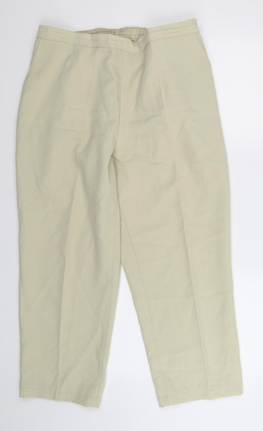 Preworn Womens Beige Trousers Size 20 L25 in