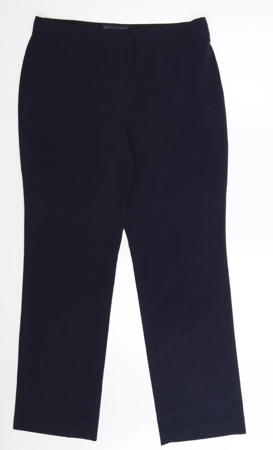 Marks and Spencer Womens Blue Trousers Size 14 L31 in