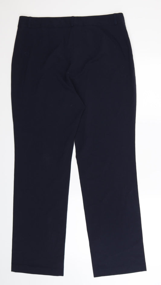 Marks and Spencer Womens Blue Trousers Size 14 L31 in