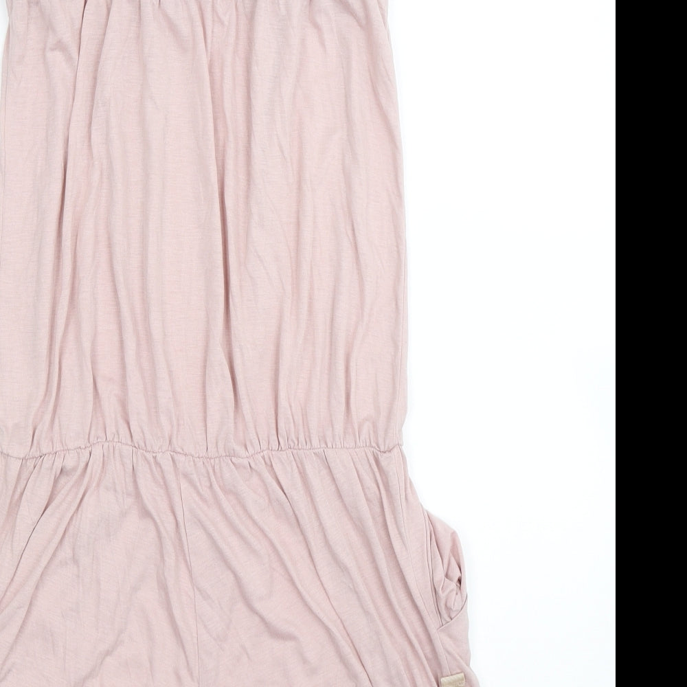 United Colors of Benetton Womens Pink Playsuit One-Piece Size S