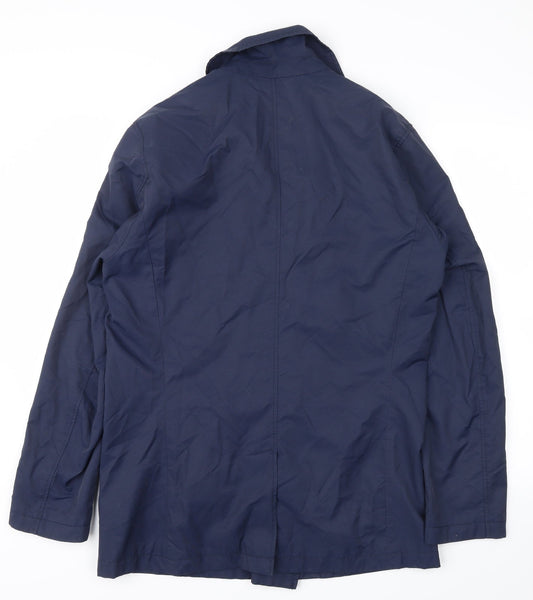 Marks and Spencer Womens Blue Trench Coat Coat Size M