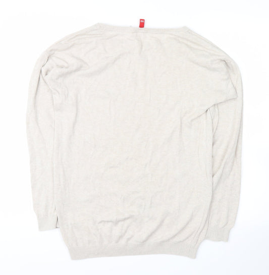 Divided Womens Beige Pullover Jumper Size XS