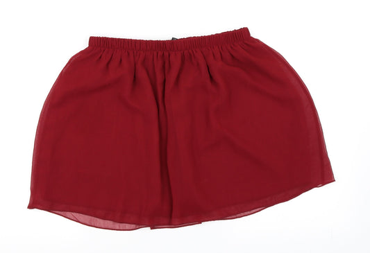 Missguided Womens Red Mini Skirt Size S
