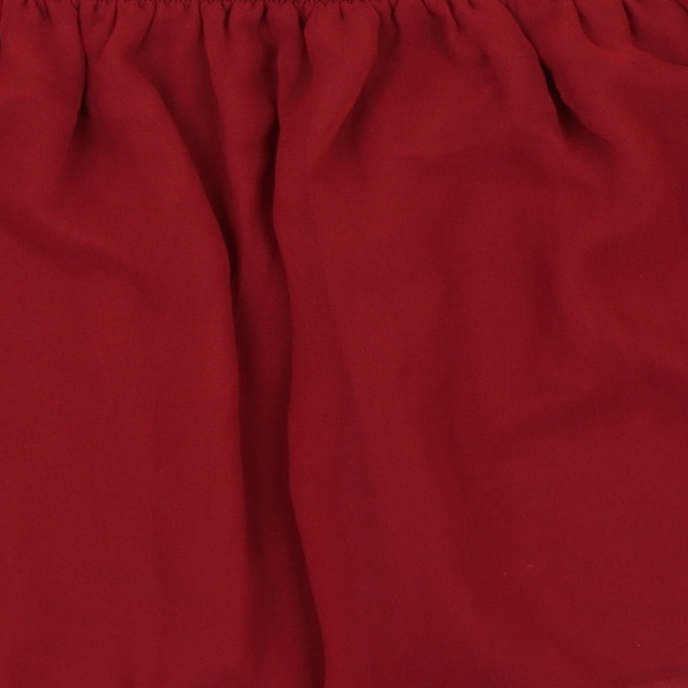 Missguided Womens Red Mini Skirt Size S