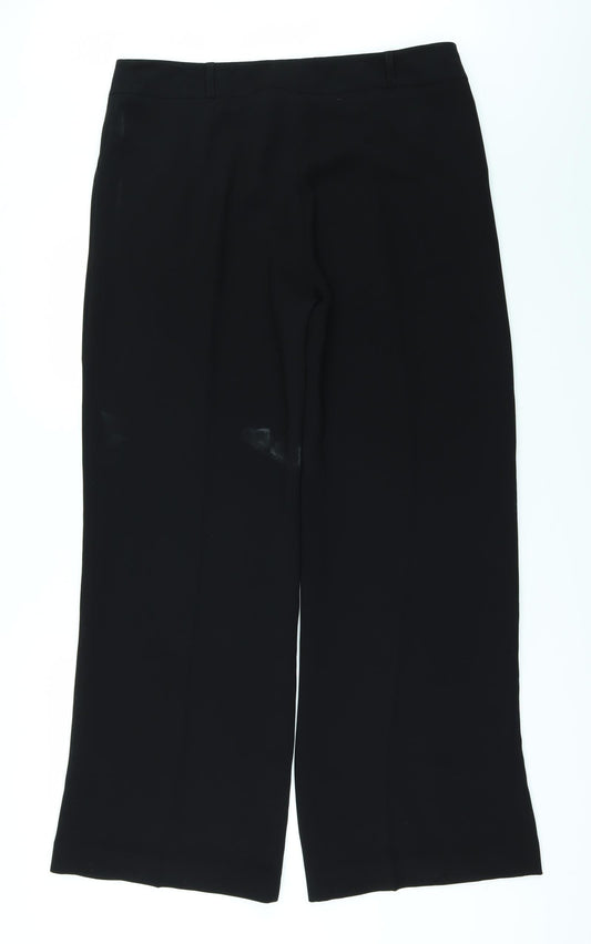 DEBINHAMS Womens Black Trousers Size 16 L30 in