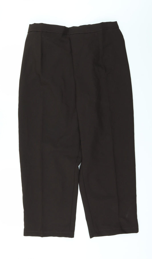 Preworn Womens Brown Trousers Size 22 L29 in