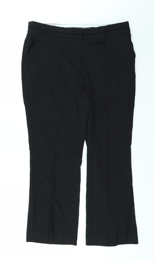 NEXT Womens Black Trousers Size 10 L23 in