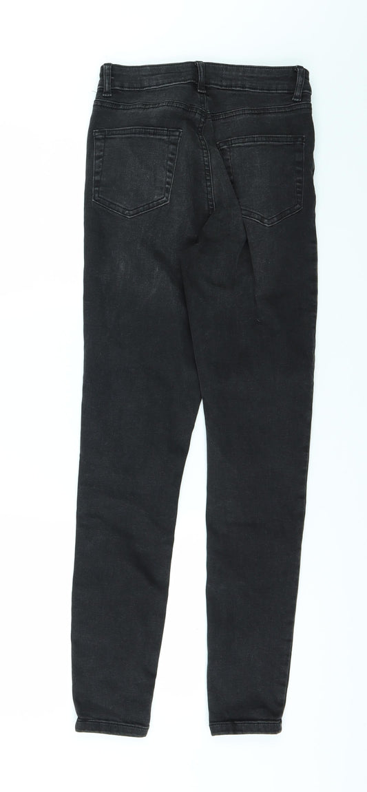 DenimCo Womens Black Skinny Jeans Size 8 L26 in
