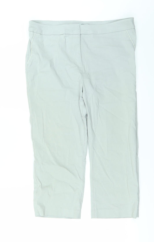 Papaya Womens Grey Trousers Size 14 L20 in