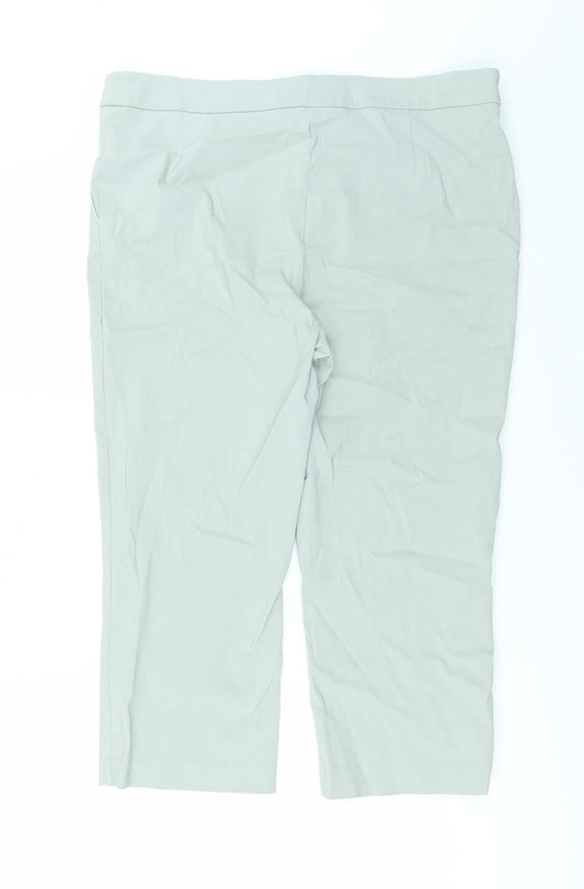 Papaya Womens Grey Trousers Size 14 L20 in