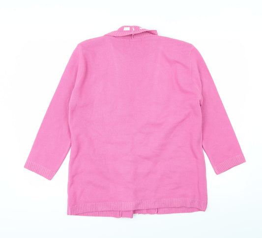 CHIC Womens Pink Cardigan Jumper Size M