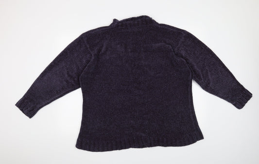 Enrico Leoni Womens Blue Pullover Jumper Size L
