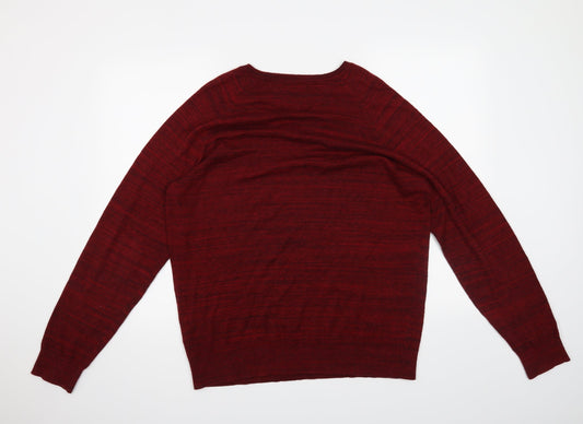 American Eagle Mens Red Pullover Jumper Size L