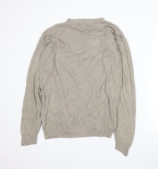 Matinee Mens Beige Pullover Jumper Size M