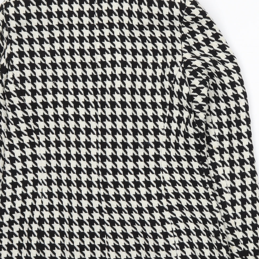 F&F Womens White Houndstooth Jacket Size 10