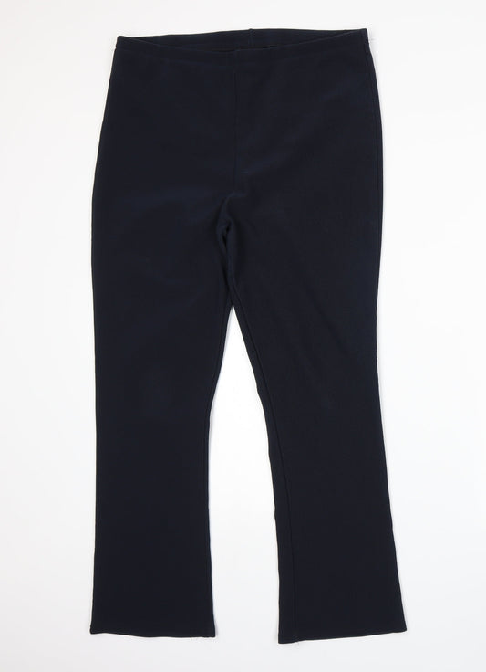 Preworn Womens Blue Sweatpants Trousers Size 14 L26 in