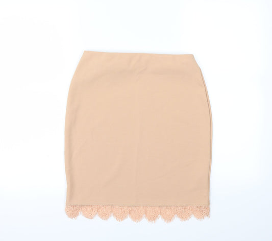 Missguided Womens Pink Mini Skirt Size 10