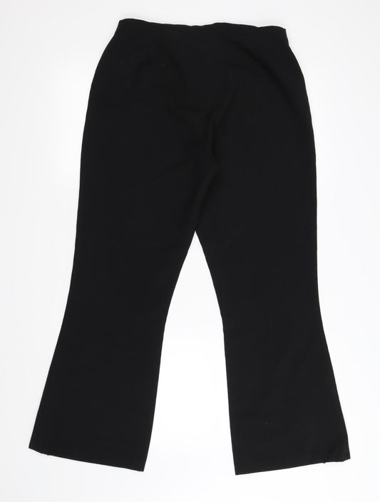 Dorothy Perkins Womens Black Trousers Size 10 L25 in - bootcut