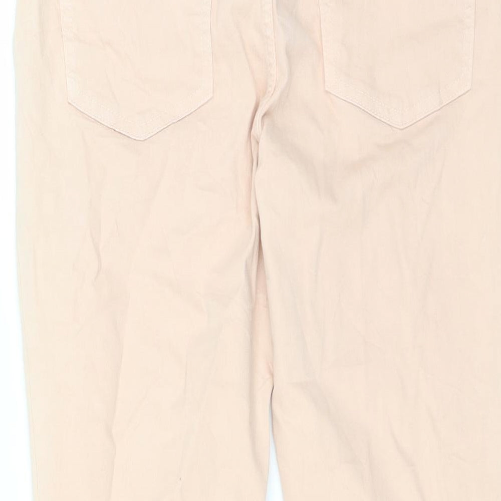 Preworn Womens Pink Cropped Jeans Size 32 in L21 in