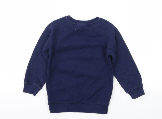 George Boys Blue Jersey Pullover Sweatshirt Size 2-3 Years - Louder the Better