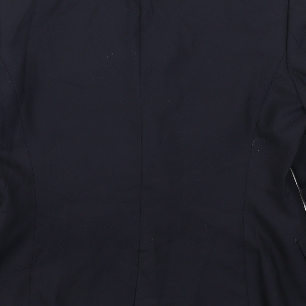 Les Nuis Womens Blue Jacket Suit Jacket Size L