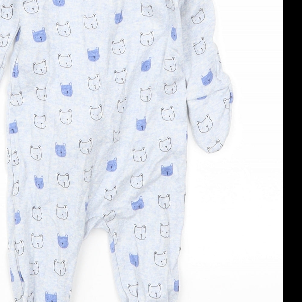 Gap Baby Blue Animal Print Cami One Piece Size 0-3 Months - Bear Print