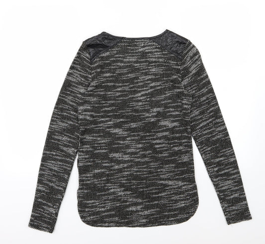 New Look Womens Grey Knit Pullover Jumper Size 6