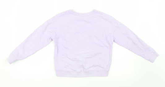 Tu Girls Purple Pullover Jumper Size 10 Years