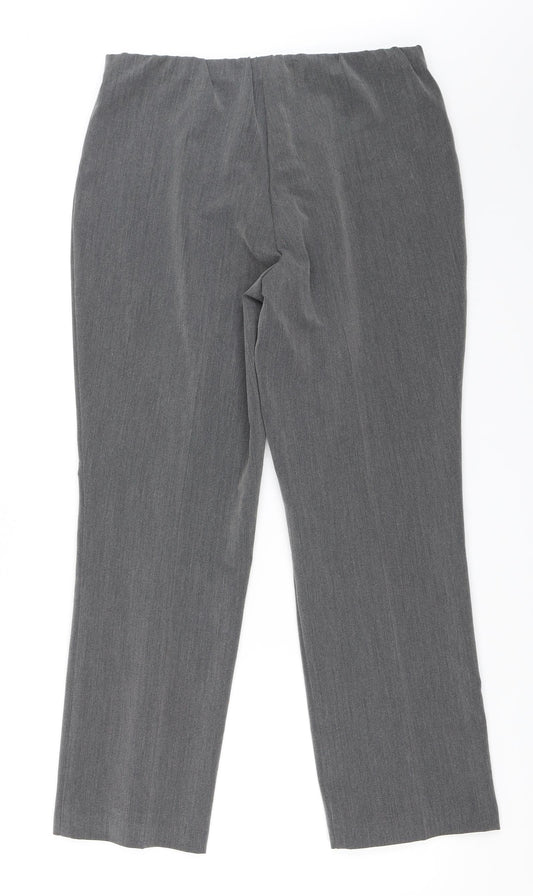 BM Womens Grey Trousers Size 12 L27 in