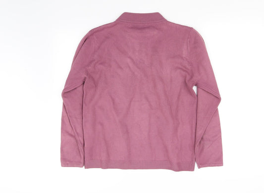 Reflect Womens Purple Pullover Jumper Size M