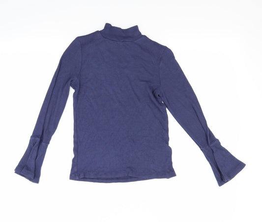 Marks and Spencer Girls Blue Pullover Jumper Size 9-10 Years
