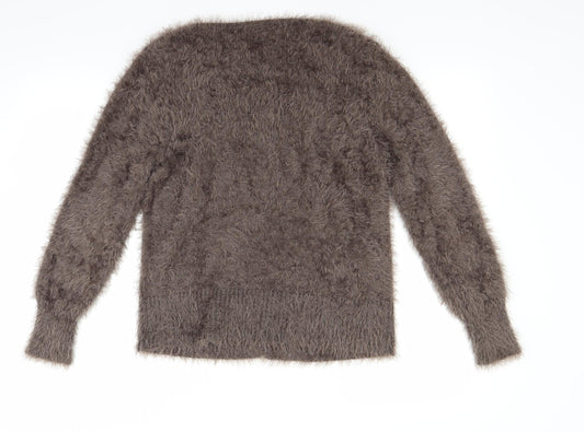 breal Womens Brown Cardigan Jumper Size M