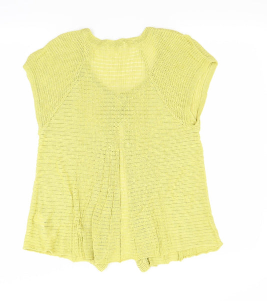 Marks and Spencer Womens Yellow Pullover Jumper Size 12