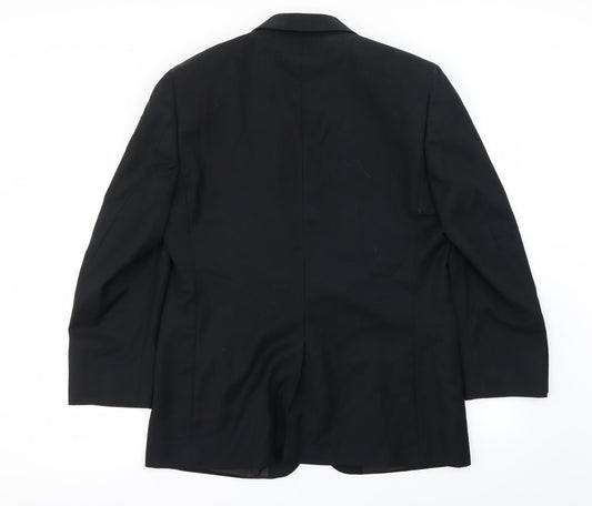 Karl Jackson Mens Black Jacket Blazer Size 40
