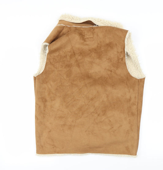 New Look Girls Brown Jacket Coat Size 14-15 Years