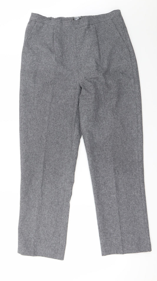 Preworn Womens Grey Trousers Size 10 L25 in