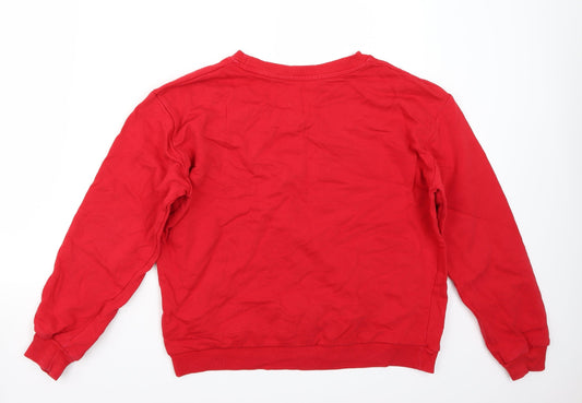Stradivarius Womens Red Pullover Jumper Size L