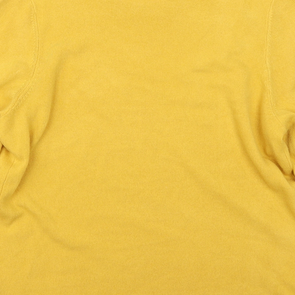 F&F Womens Yellow Pullover Jumper Size 14