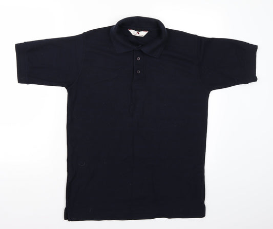 Ride & groom Mens Blue Polo Size S