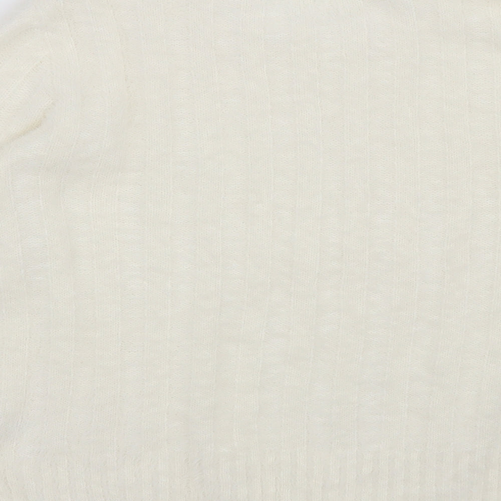 TU Womens Beige Striped Pullover Jumper Size 14