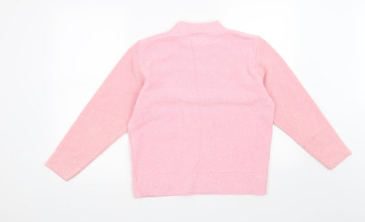 4Me Womens Pink Floral Pullover Jumper Size S