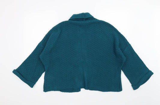 Peacocks Womens Blue Cardigan Jumper Size 12
