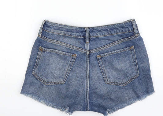 BDG Womens Blue Cut-Off Shorts Size 4
