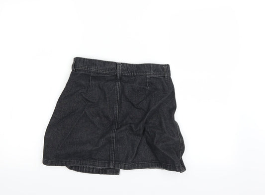 Preworn Womens Black A-Line Skirt Size 8