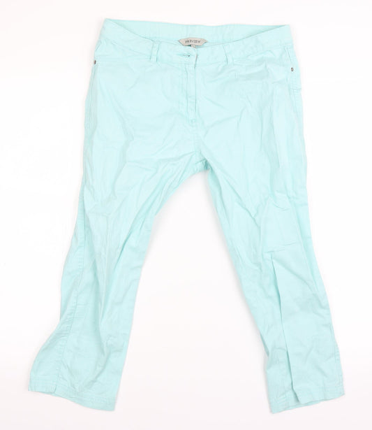 Preview Womens Green Chino Trousers Size 12 L26 in